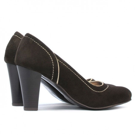 Elegante Damenschuhe 1205 braun antilope