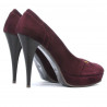 Elegante Damenschuhe 1092 bordeaux Antilope