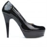 Elegante Damenschuhe 1201 Lack Schwarz