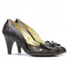 Elegante Damenschuhe 1065 Lack Kaffee+Ballon