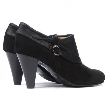 Elegante Damenschuhe 1089 schwarz Antilope kombiniert
