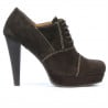 Elegante Damenschuhe 1091 braun Antilope