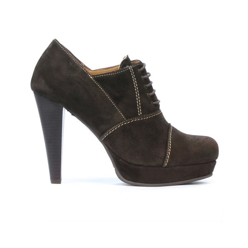 Elegante Damenschuhe 1091 braun Antilope