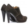 Elegante Damenschuhe 1091 braun Antilope