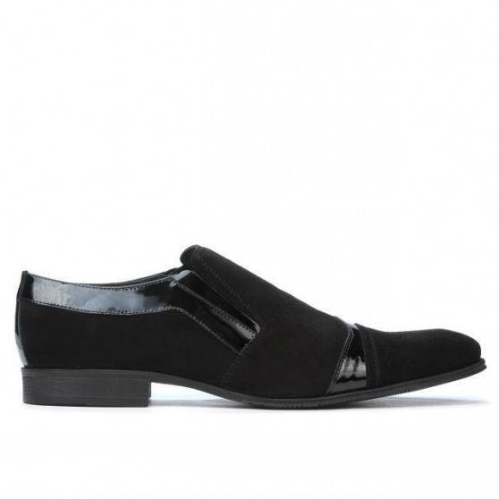 Elegante Herrenschuhe 796 Schwarz Velours Elegante Herrenschuhe 796 Schwarz Velours