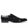 Elegante Herrenschuhe 796 Schwarz Velours