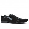 Elegante Herrenschuhe 796 Schwarz Velours