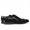 Elegante Herrenschuhe 796 Schwarz Velours