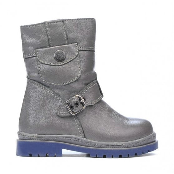 Graue Kleinkindstiefel 22c Graue Kleinkindstiefel 22c