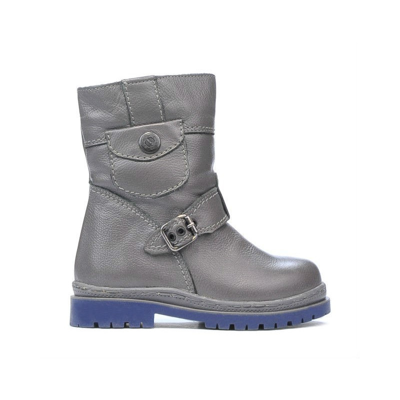 Graue Kleinkindstiefel 22c