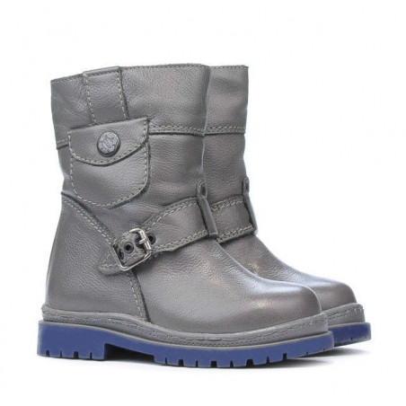 Graue Kleinkindstiefel 22c