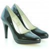 Elegante Damenschuhe 1233 Lack Schwarz
