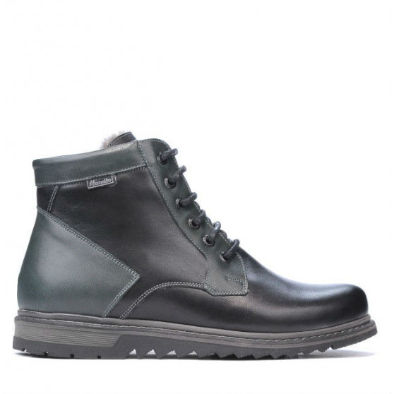 Herrenstiefel 497 schwarz+grau Herrenstiefel 497 schwarz+grau