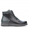 Herrenstiefel 497 schwarz+grau