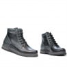 Herrenstiefel 497 schwarz+grau