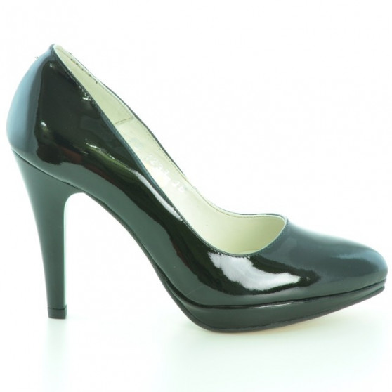 Elegante Damenschuhe 1233 Lack Schwarz Elegante Damenschuhe 1233 Lack Schwarz