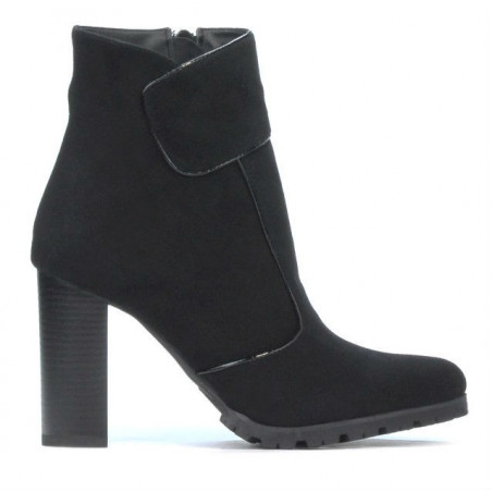 Damenstiefeletten 1168 schwarz Antilope
