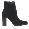 Damenstiefeletten 1168 schwarz Antilope