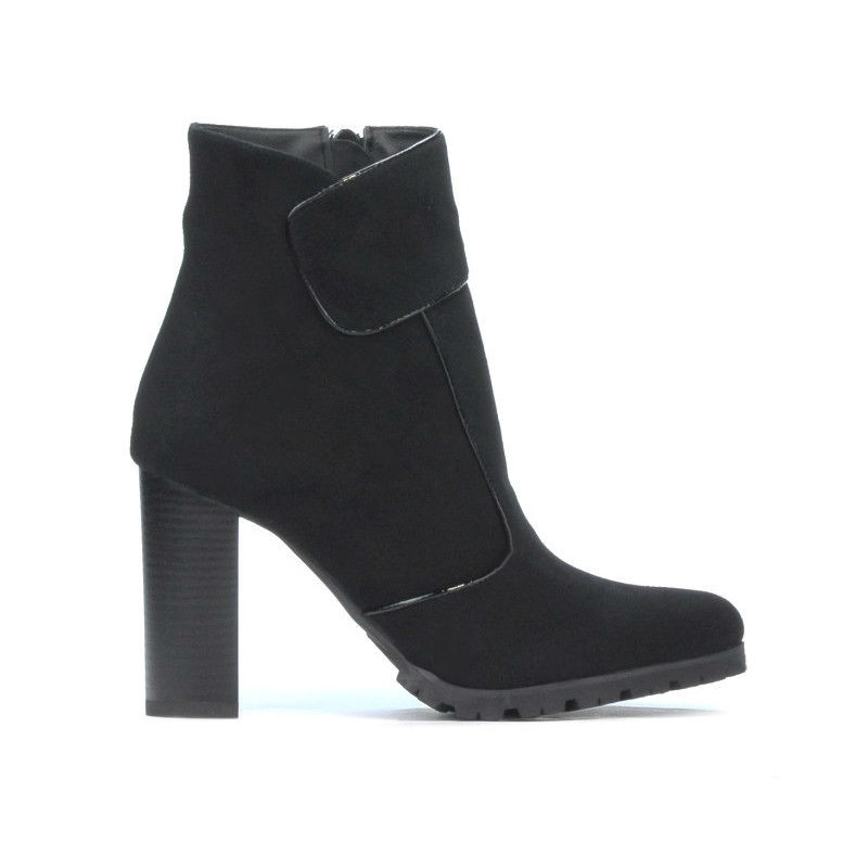 Damenstiefeletten 1168 schwarz Antilope