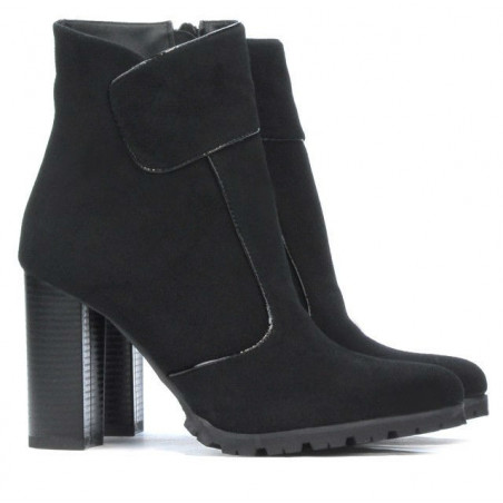Damenstiefeletten 1168 schwarz Antilope