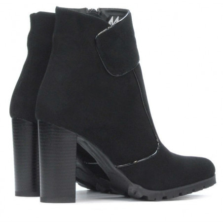 Damenstiefeletten 1168 schwarz Antilope
