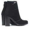Damenstiefeletten 1168 schwarz Antilope
