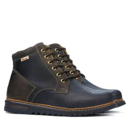 Herrenschuhe 497 Tuxon Indigo+Braun