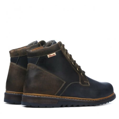 Herrenschuhe 497 Tuxon Indigo+Braun