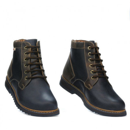 Herrenschuhe 497 Tuxon Indigo+Braun