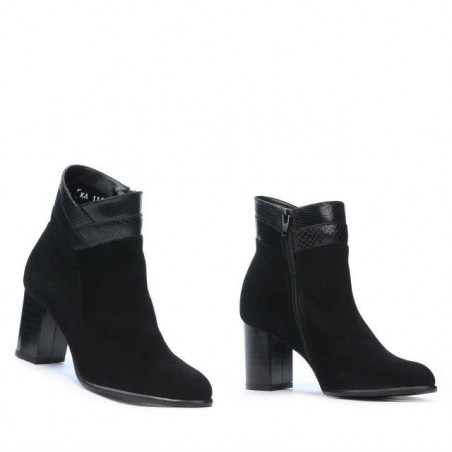 Damenstiefel 1167 schwarz Antilope