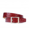 Damengürtel 02m Crepe Lack bordeaux