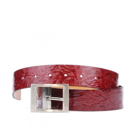 Damengürtel 02m Crepe Lack bordeaux Damengürtel 02m Crepe Lack bordeaux