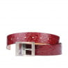 Damengürtel 02m Crepe Lack bordeaux