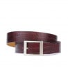 Damen Gürtel 02m Kroko Weinrot