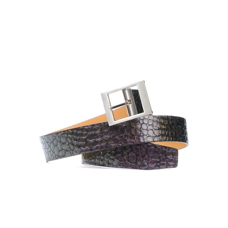 Damen Gürtel 02m Croco Chamäleon