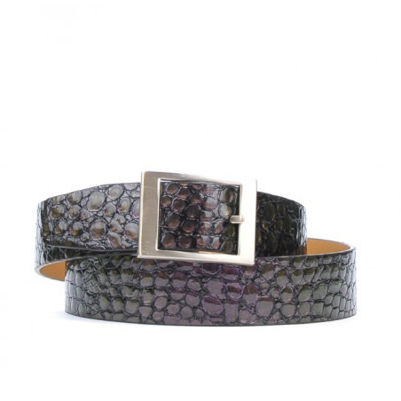 Damen Gürtel 02m Croco Chamäleon