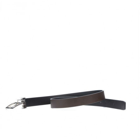 Damen Gürtel 02m zweifarbig schwarz+kaffee