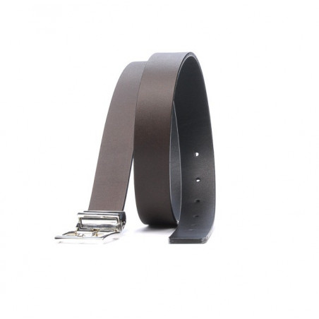 Damen Gürtel 02m zweifarbig schwarz+kaffee