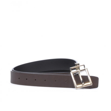 Damen Gürtel 02m zweifarbig schwarz+kaffee