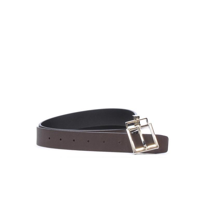 Damen Gürtel 02m zweifarbig schwarz+kaffee