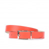 Damen Gürtel 02m zweifarbig cs Rot+Beige