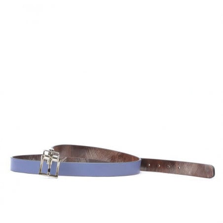 Damen Gürtel 02m zweifarbig cs in braun+blau