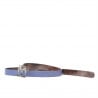 Damen Gürtel 02m zweifarbig cs in braun+blau