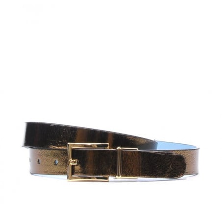Damen Gürtel 02m zweifarbig cs kupfer+blau