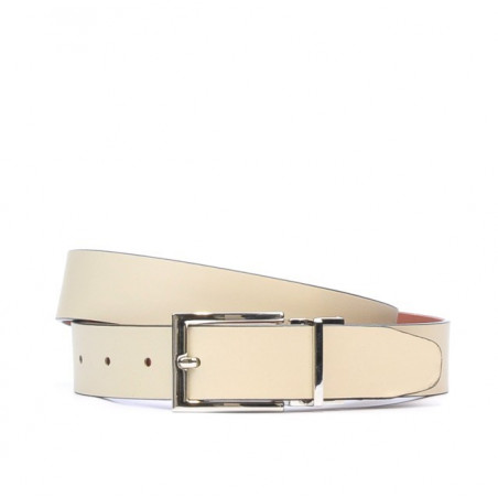 Damen Gürtel 02m zweifarbig cs braun+beige