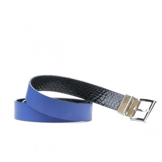 Damen Gürtel 02m zweifarbig cs Krokodil-Indigo+Blau Damen Gürtel 02m zweifarbig cs Krokodil-Indigo+Blau