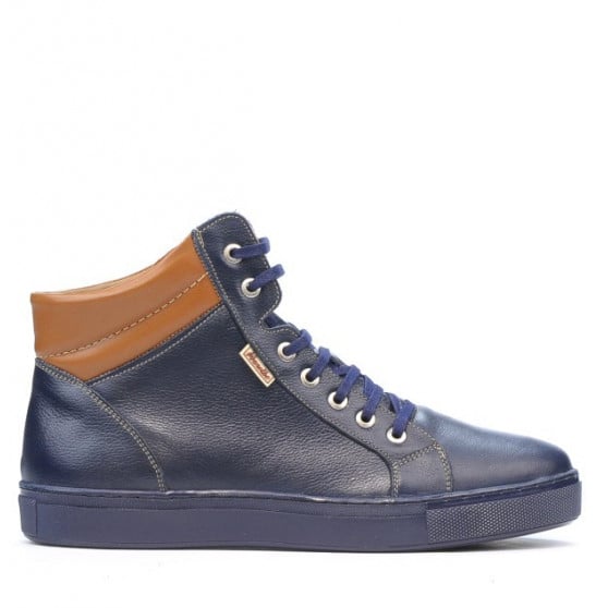 Herrenstiefel 4103 Indigo+Braun Herrenstiefel 4103 Indigo+Braun