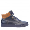 Herrenstiefel 4103 Indigo+Braun