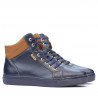 Herrenstiefel 4103 Indigo+Braun