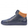 Herrenstiefel 4103 Indigo+Braun